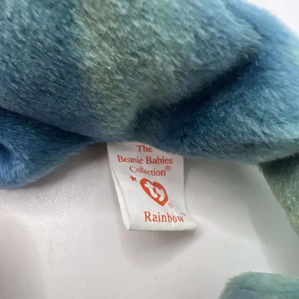 RARE‎ Ty Beanie Baby Rainbow The Chameleon 1997